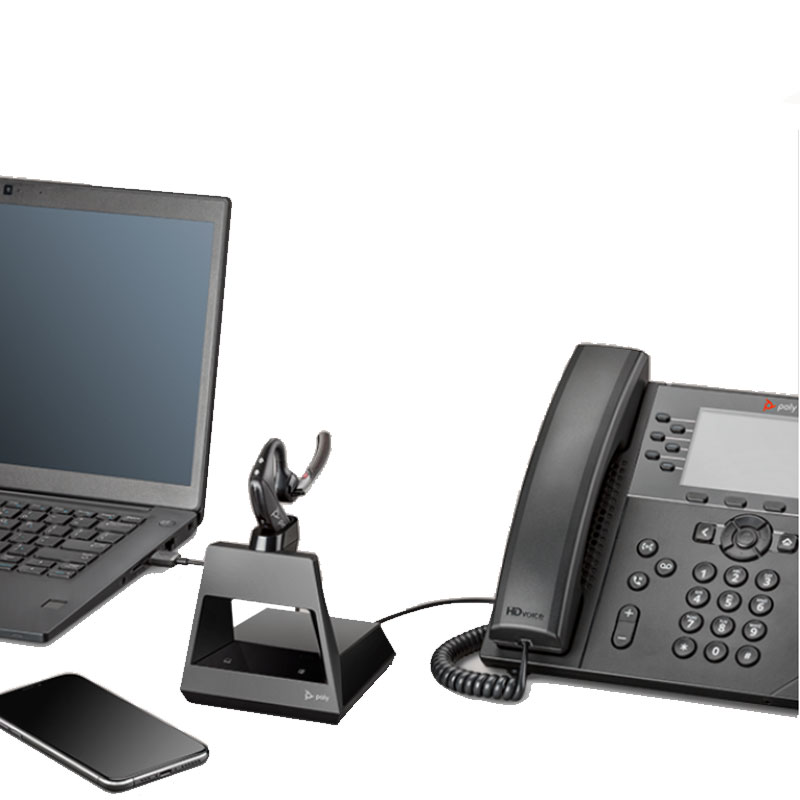 voyager 5200 téléphone de bureau PC et smartphone